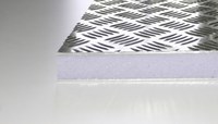 Aluminium Riffelblech "Quintett" mit XPS Kern